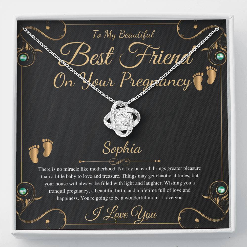 Best Friend Pregnancy Gift For Best Friend Baby Shower Gift For Mom To Be Gift For Expecting Mom Gift Pregnant Friend,Love Knot #0217