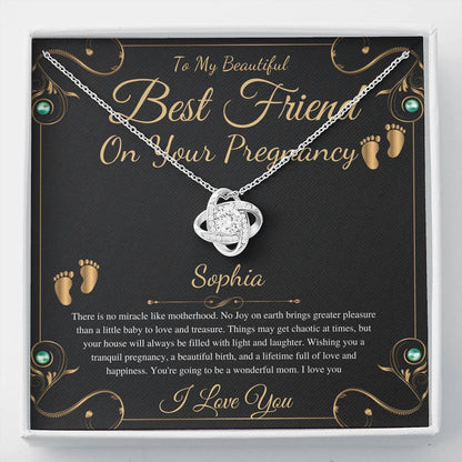 Best Friend Pregnancy Gift For Best Friend Baby Shower Gift For Mom To Be Gift For Expecting Mom Gift Pregnant Friend,Love Knot #0217