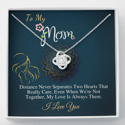 Mothers necklace, Mom Birthday jewelry, Gift for my mom, Special mother's gifts, Mother's gift from daughter,Present for mom,Love Knot #0487