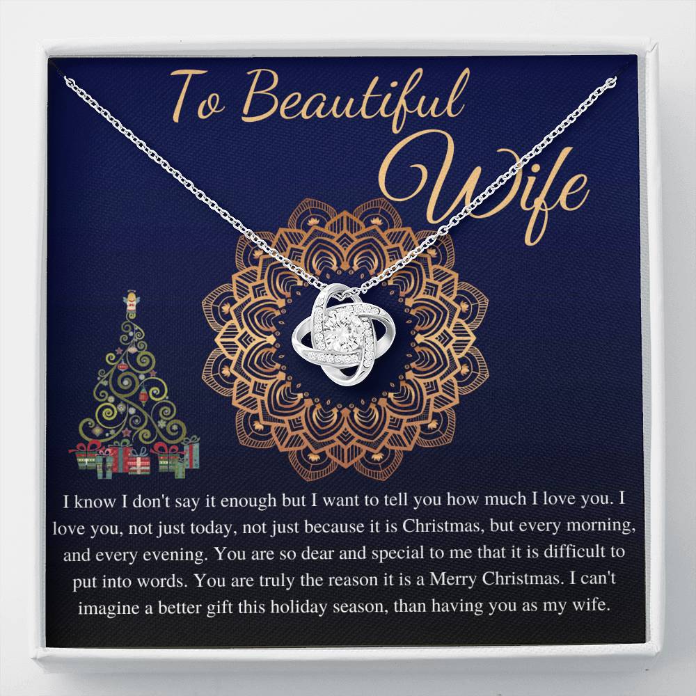 Christmas Gift For Wife From husband, Christmas necklace For Wife, Thanks Giving Gift, Birthday Necklace For Wife, Wife Christmas Gift #0818