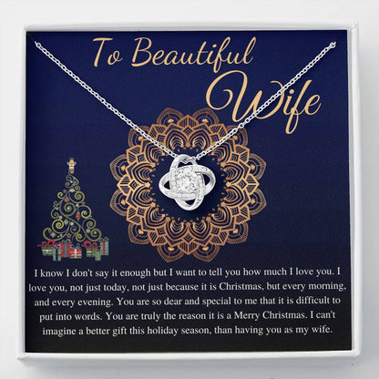Christmas Gift For Wife From husband, Christmas necklace For Wife, Thanks Giving Gift, Birthday Necklace For Wife, Wife Christmas Gift #0818