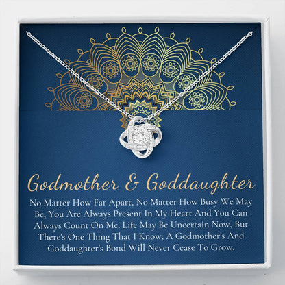 Godmother & Goddaughter Necklace, Goddaughter Gift from Godmother, Jewelry for Godmother and Goddaughter, Valentine's Day Gift #1026