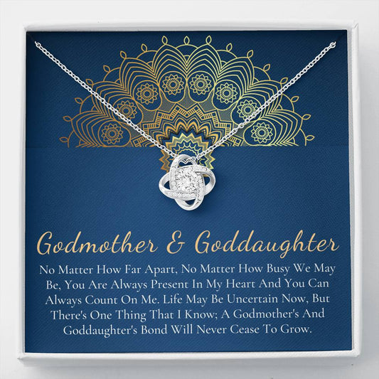 Godmother & Goddaughter Necklace, Goddaughter Gift from Godmother, Jewelry for Godmother and Goddaughter, Valentine's Day Gift #1026