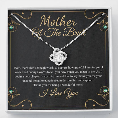 Love Knot,Mom Wedding gift from Bride,Parents Wedding Gift, Wedding Gift for Mom, Mother of the Bride Gift from Daughter, Gift for Mom #0168