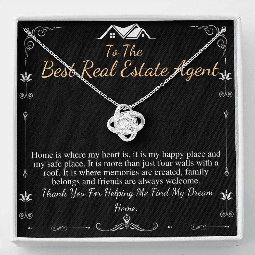 Realtor Gift, Real Estate Agent Gift, Realtor Necklace, Escrow Closing Gift, Realtor Thank You, Jewelry Gift, Christmas gift, Birthday #0699