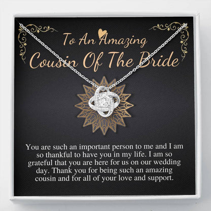 Wedding Gift For Cousin, Gift For Cousin On My Wedding, Cousin Wedding Day Gift, Bride Necklace Gift For Cousin, Cousin Of The Bride #0814