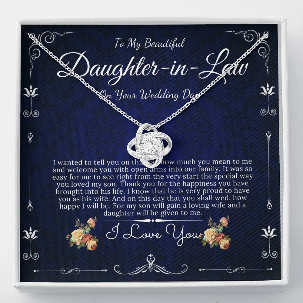 Love Knot, Daughter In Law Gift On Wedding Day, Future Daughter In Law, Daughter In Law Wedding Gift, Bride Gift From Mother In Law, #0072
