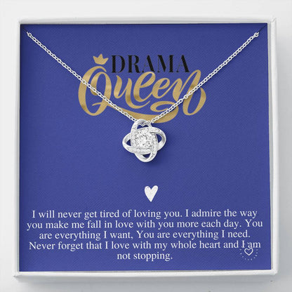To My Wife Necklace Anniversary Gift For Wife, Drama Queen, Birthday Gift For Wife, Gift For Wife, Necklace For Wife, Christmas Gift #0611