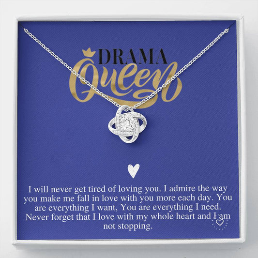 To My Wife Necklace Anniversary Gift For Wife, Drama Queen, Birthday Gift For Wife, Gift For Wife, Necklace For Wife, Christmas Gift #0611