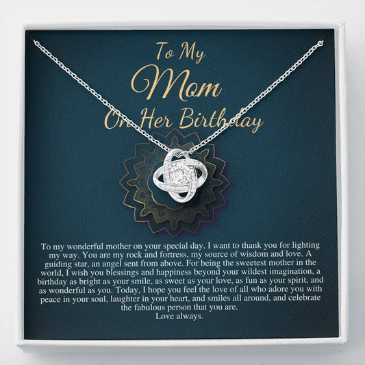 Mom Birthday Gift from daughter or Son, Sentimental Gifts for Mom, Mother Birthday Gift with Message Card, Happy Birthday Mom Necklace #0644