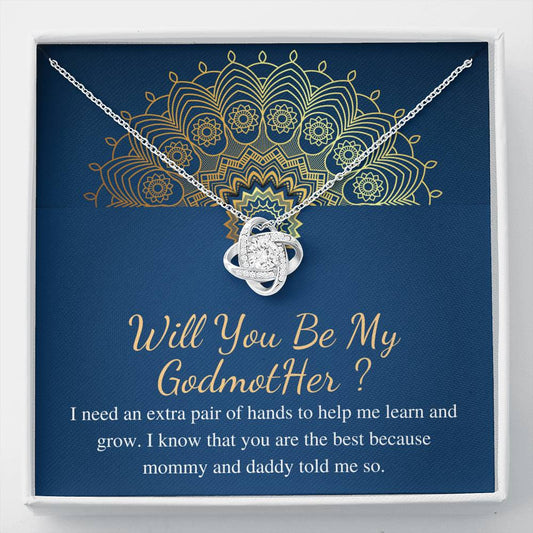 will you be my godmother love knot