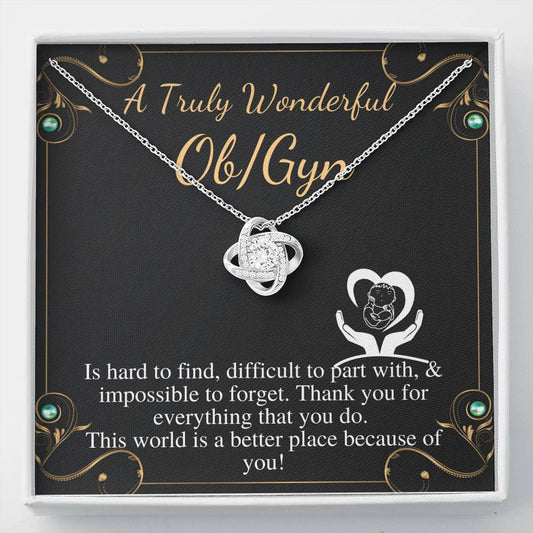 ObGyn Gift For Obstetrician Gynecologist Gift For Ob/Gyn Necklace To A Truly Wonderful Ob/Gyn Christmas Gift Thank You ObGyn Birthday #0709