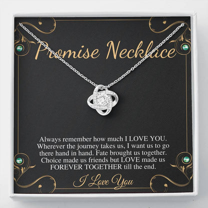Promise necklace for girlfriend from Boyfriend, GF Birthday Gift, Valentines day gift for Girlfriend, Anniversary gift for Girlfriend #0601