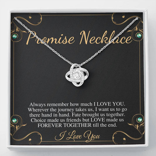 Promise necklace for girlfriend from Boyfriend, GF Birthday Gift, Valentines day gift for Girlfriend, Anniversary gift for Girlfriend #0601