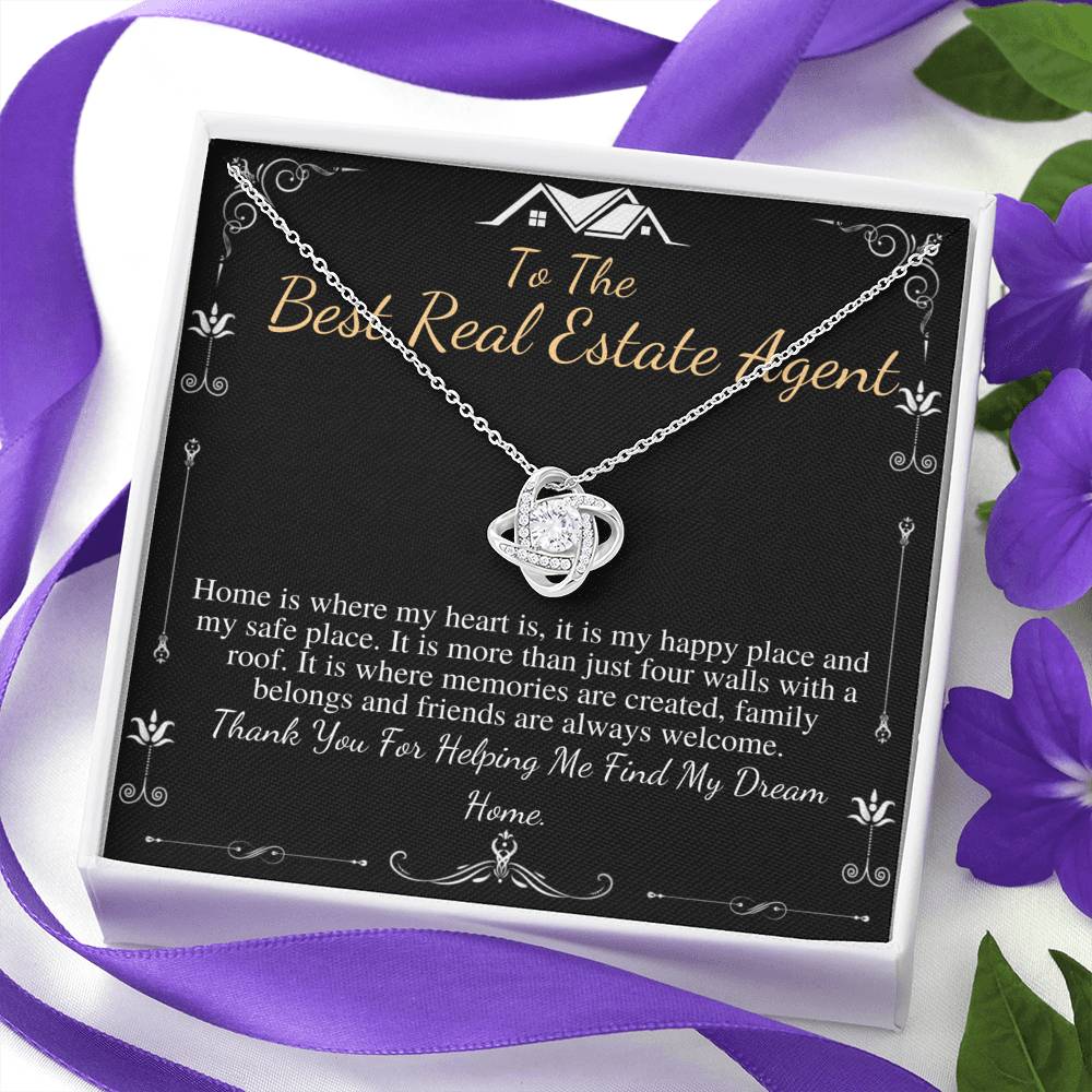 Realtor Gift, Real Estate Agent Gift, Realtor Necklace, Escrow Closing Gift, Realtor Thank You, Jewelry Gift, Christmas gift, Birthday #0699