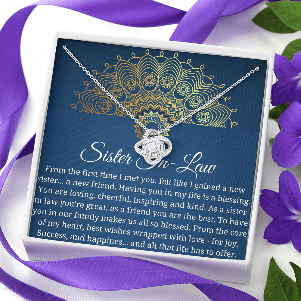 Sister in Law Necklace Gift, Future Sister in Law Gift, Sister in Law Wedding Gift, Sister in Law Birthday Gift, gift for her