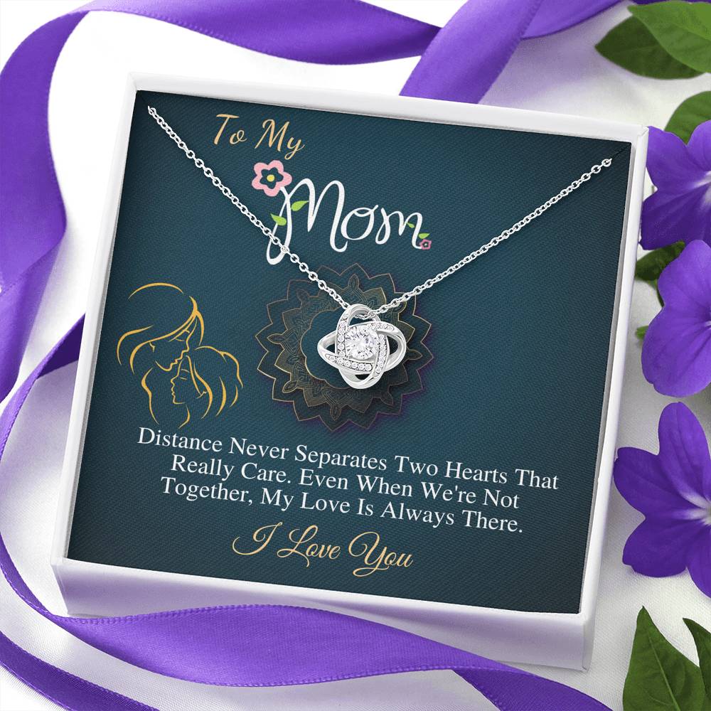 Mothers necklace, Mom Birthday jewelry, Gift for my mom, Special mother's gifts, Mother's gift from daughter,Present for mom,Love Knot #0487