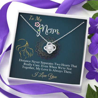 Mothers necklace, Mom Birthday jewelry, Gift for my mom, Special mother's gifts, Mother's gift from daughter,Present for mom,Love Knot #0487