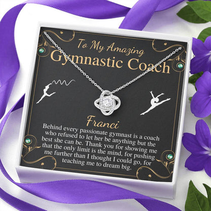 Gymnastics Coach Gift for Women | Leaving Gift for Gymnastics Coach | A Truly Amazing Gymnastics Coach Gift Necklace, Christmas Gift #0752 franci
