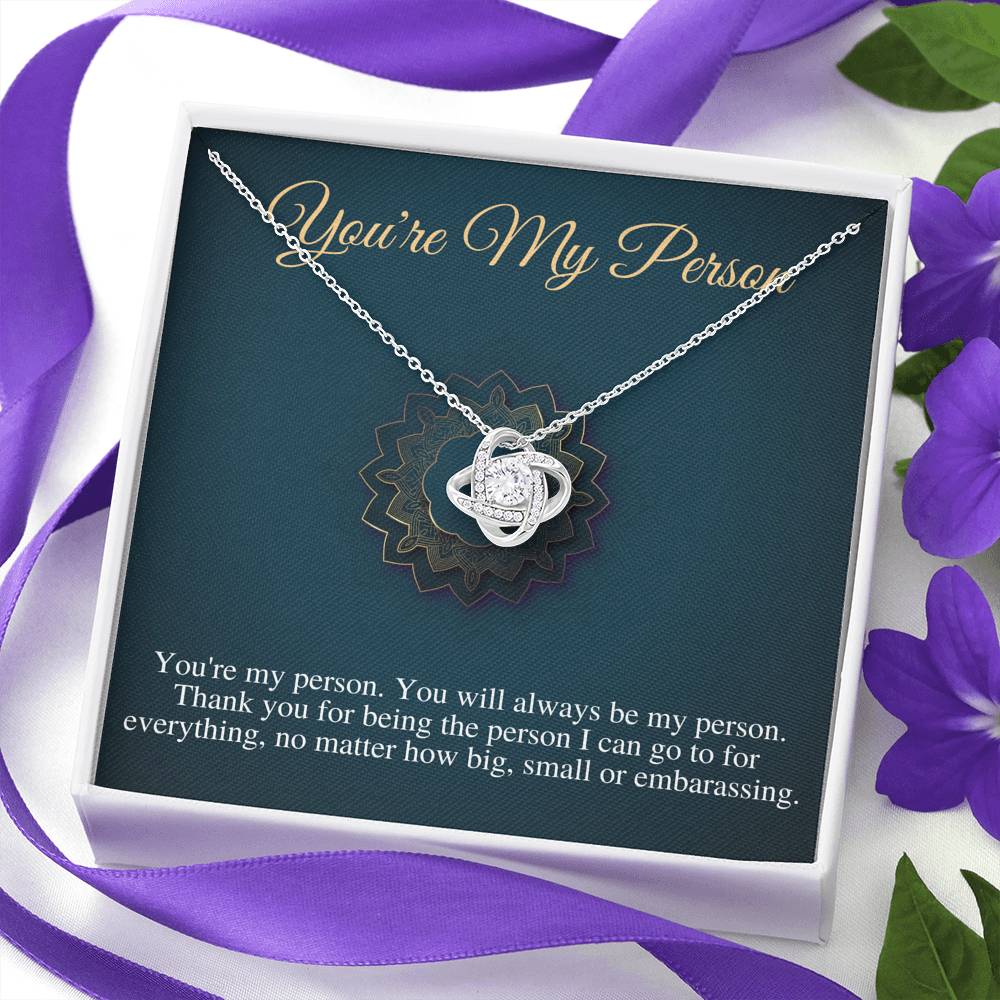 You Are My Person Necklace, Best Friend Gift, You're My Person Gift, Greys Anatomy Quote, Bestie Gift, Birthday Gift, Christmas Gift #0607