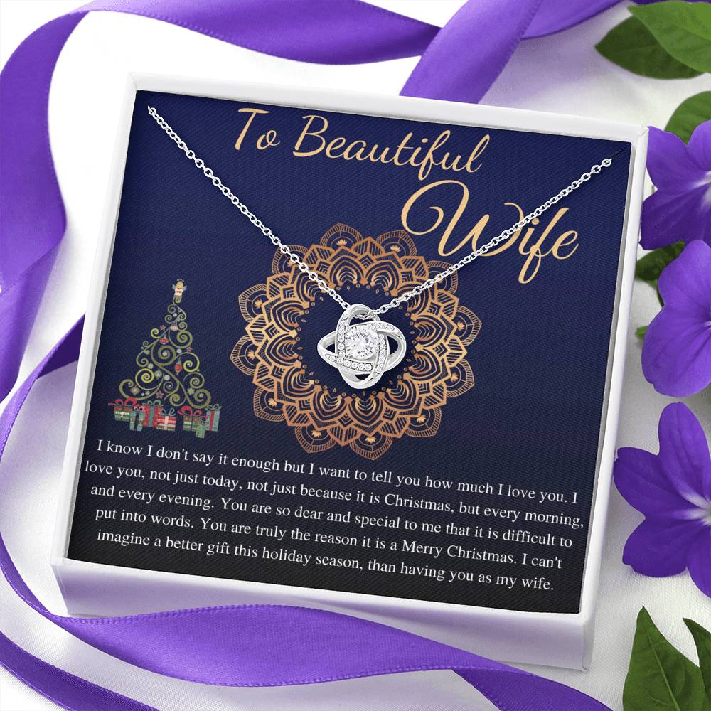 Christmas Gift For Wife From husband, Christmas necklace For Wife, Thanks Giving Gift, Birthday Necklace For Wife, Wife Christmas Gift #0818