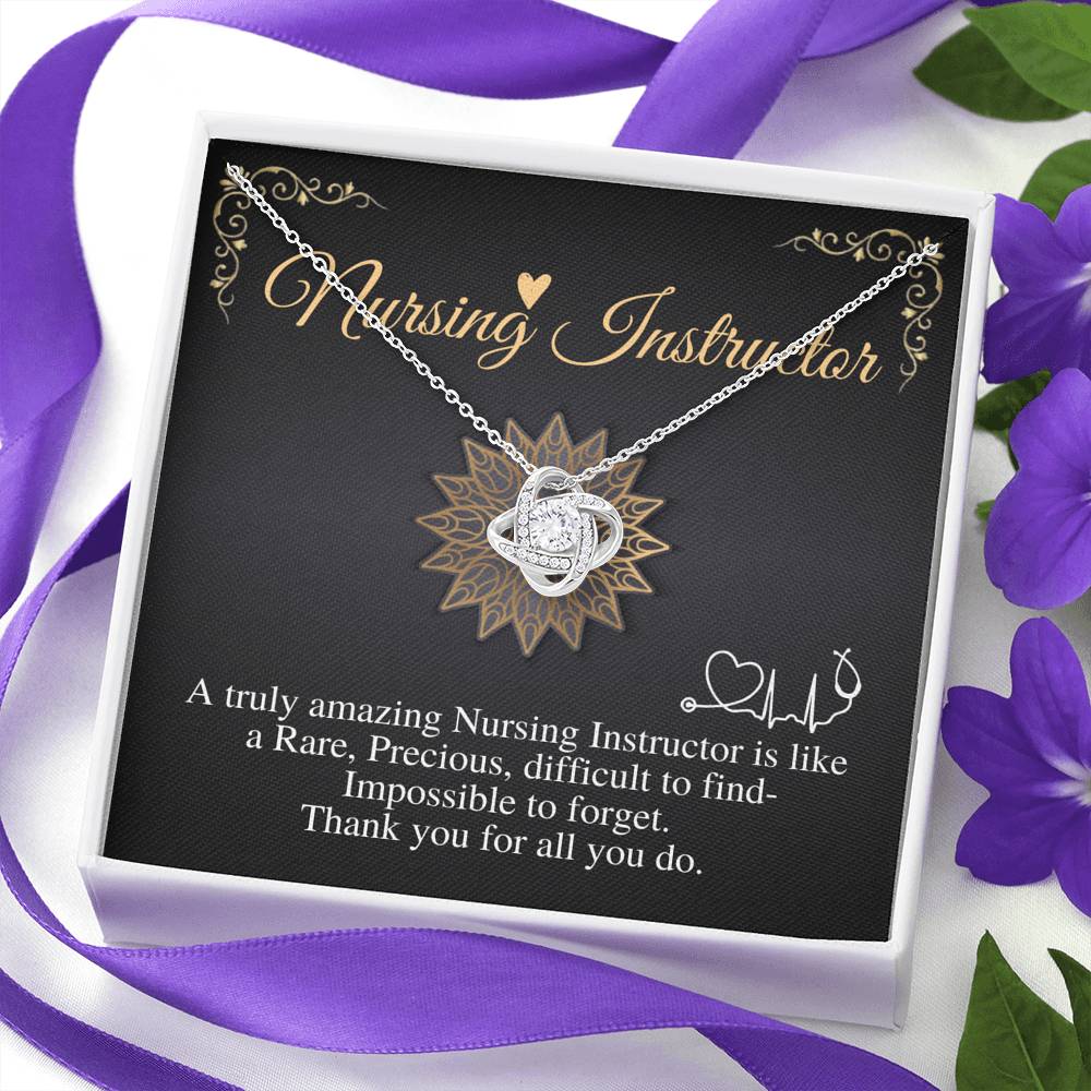 Nursing Instructor Gift, Appreciation Gift for Nursing Instructor, Necklace Gift, Jewelry Gift, Thank you Gift, Instructor Gift Ideas #0727