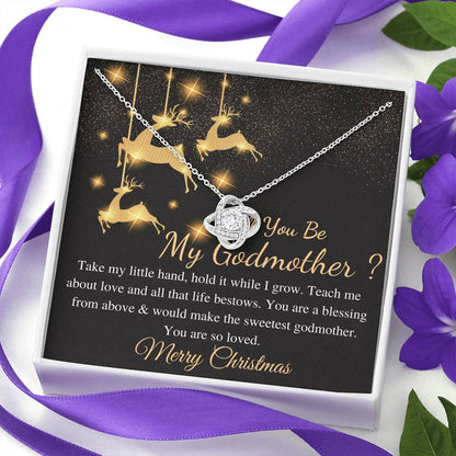Godmother Christmas Gift From Goddaughter, Gift for Godmother Necklace for Godmother Gift for Christmas,From Godson,Godmother Proposal #0821