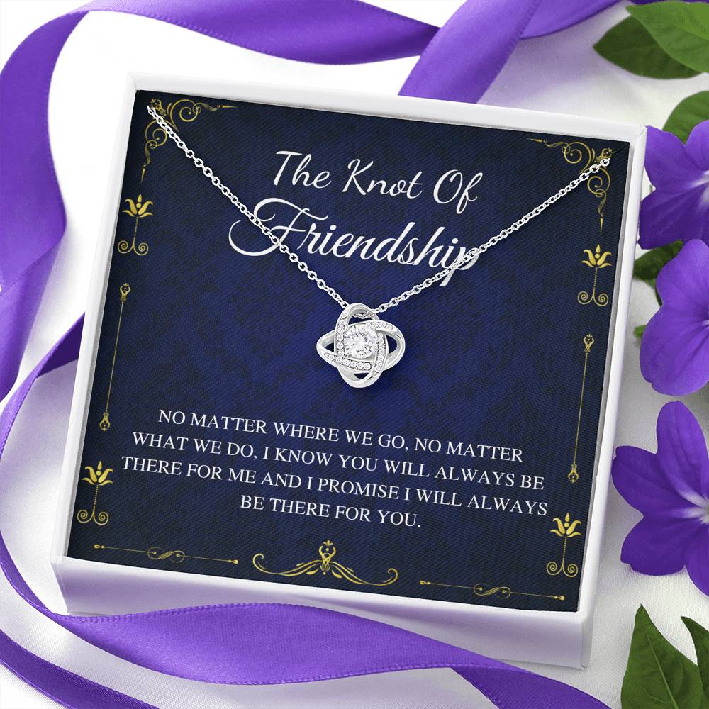 Knot of friendship gift, Friend forever, Best friend necklace, Best friend gift, Gift for friend, friendship