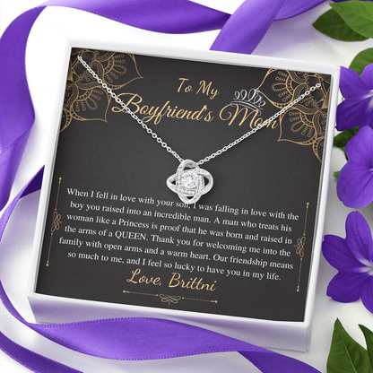Gifts for Boyfriends Mom, Boyfriends Mom Birthday Gift, Boyfriends Mom Neckalce, Mothers Day Gift for Boyfriends Mom, Alluring Beauty #0421 Brittni