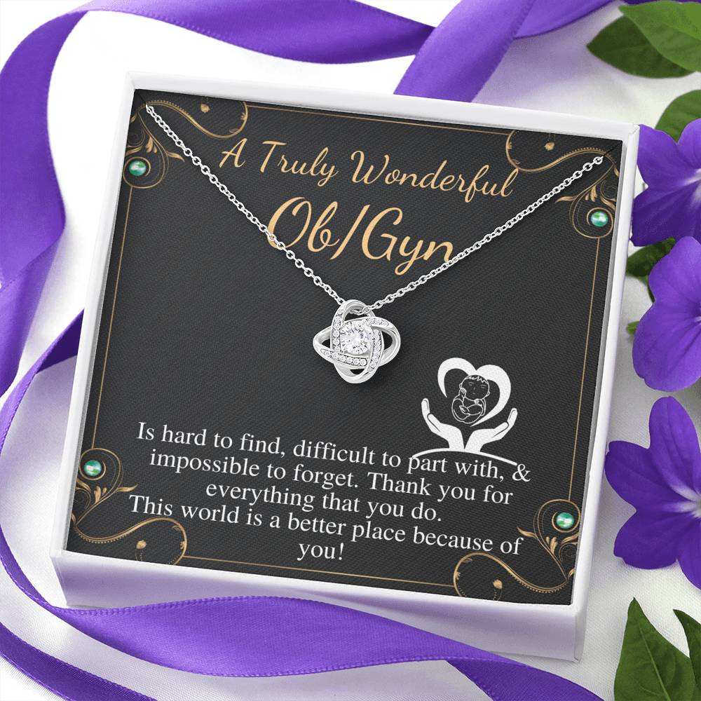 ObGyn Gift For Obstetrician Gynecologist Gift For Ob/Gyn Necklace To A Truly Wonderful Ob/Gyn Christmas Gift Thank You ObGyn Birthday #0709