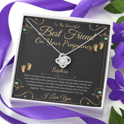 Best Friend Pregnancy Gift For Best Friend Baby Shower Gift For Mom To Be Gift For Expecting Mom Gift Pregnant Friend,Love Knot #0217