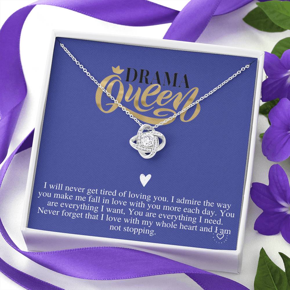 To My Wife Necklace Anniversary Gift For Wife, Drama Queen, Birthday Gift For Wife, Gift For Wife, Necklace For Wife, Christmas Gift #0611