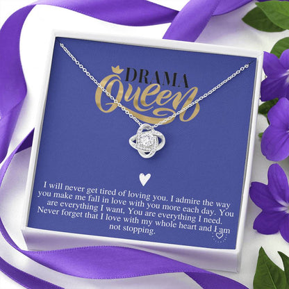 To My Wife Necklace Anniversary Gift For Wife, Drama Queen, Birthday Gift For Wife, Gift For Wife, Necklace For Wife, Christmas Gift #0611