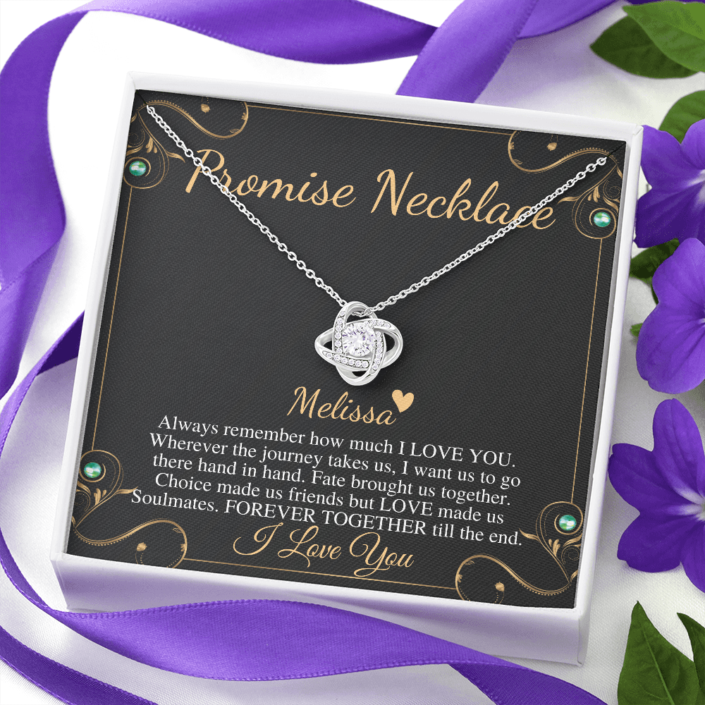 Promise necklace for girlfriend from Boyfriend, GF Birthday Gift, Valentines day gift for Girlfriend, Anniversary gift for Girlfriend #0601 melissa