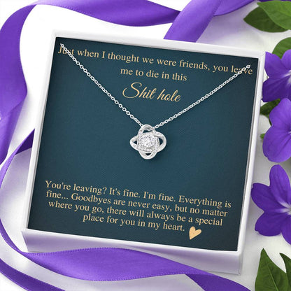 Farewell Gift for Coworker and Friend, Funny Leaving Gift for Colleague, Going Away Gift for Friend, Funny Coworker Gift, Love knot #0590