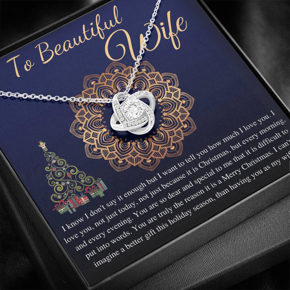 Christmas Gift For Wife From husband, Christmas necklace For Wife, Thanks Giving Gift, Birthday Necklace For Wife, Wife Christmas Gift #0818