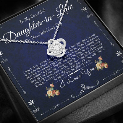 Love Knot, Daughter In Law Gift On Wedding Day, Future Daughter In Law, Daughter In Law Wedding Gift, Bride Gift From Mother In Law, #0072