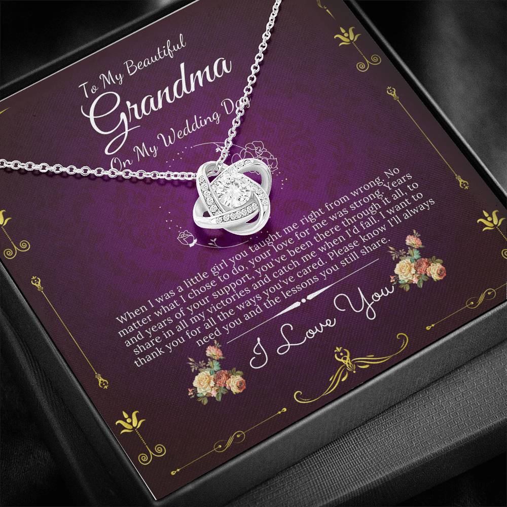 Love Knot, Grandmother of the Bride Gift to Grandma Wedding Gift for Grandma of the Bride Grandmother Wedding Gift Grandmother Gift #0065