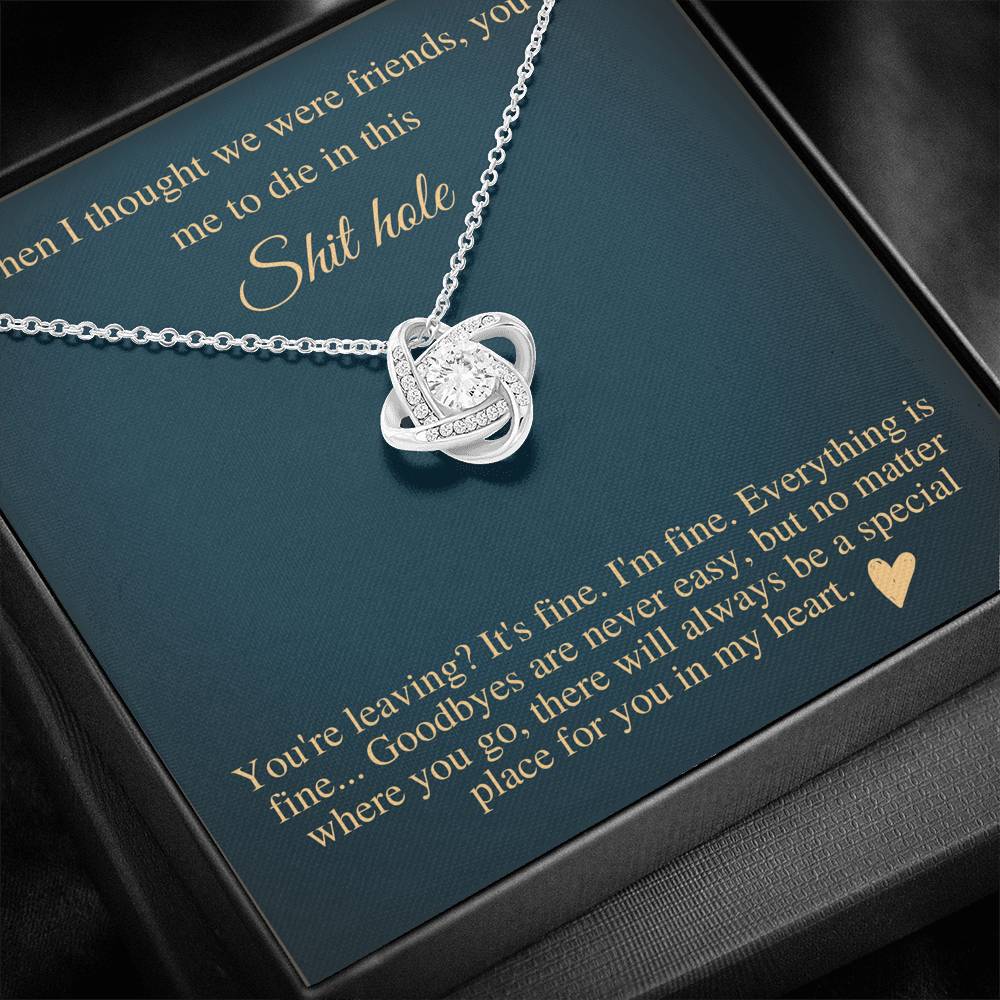 Farewell Gift for Coworker and Friend, Funny Leaving Gift for Colleague, Going Away Gift for Friend, Funny Coworker Gift, Love knot #0590