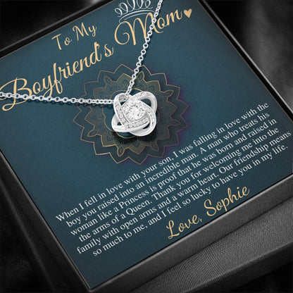 Gifts for Boyfriends Mom, Boyfriends Mom Birthday Gift, Boyfriends Mom Neckalce, Christmas Gift, Mothers Day Gift for Boyfriends Mom #0768