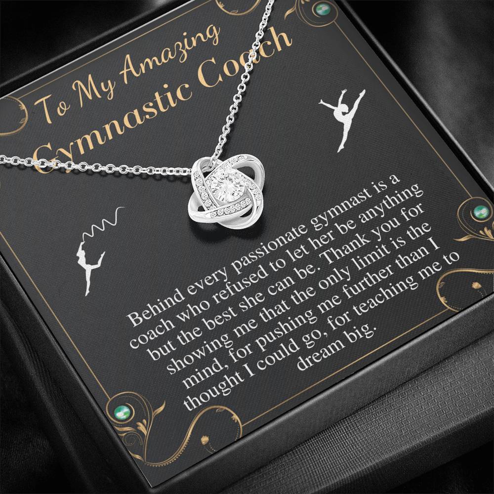 Gymnastics Coach Gift for Women | Leaving Gift for Gymnastics Coach | A Truly Amazing Gymnastics Coach Gift Necklace, Christmas Gift #0752
