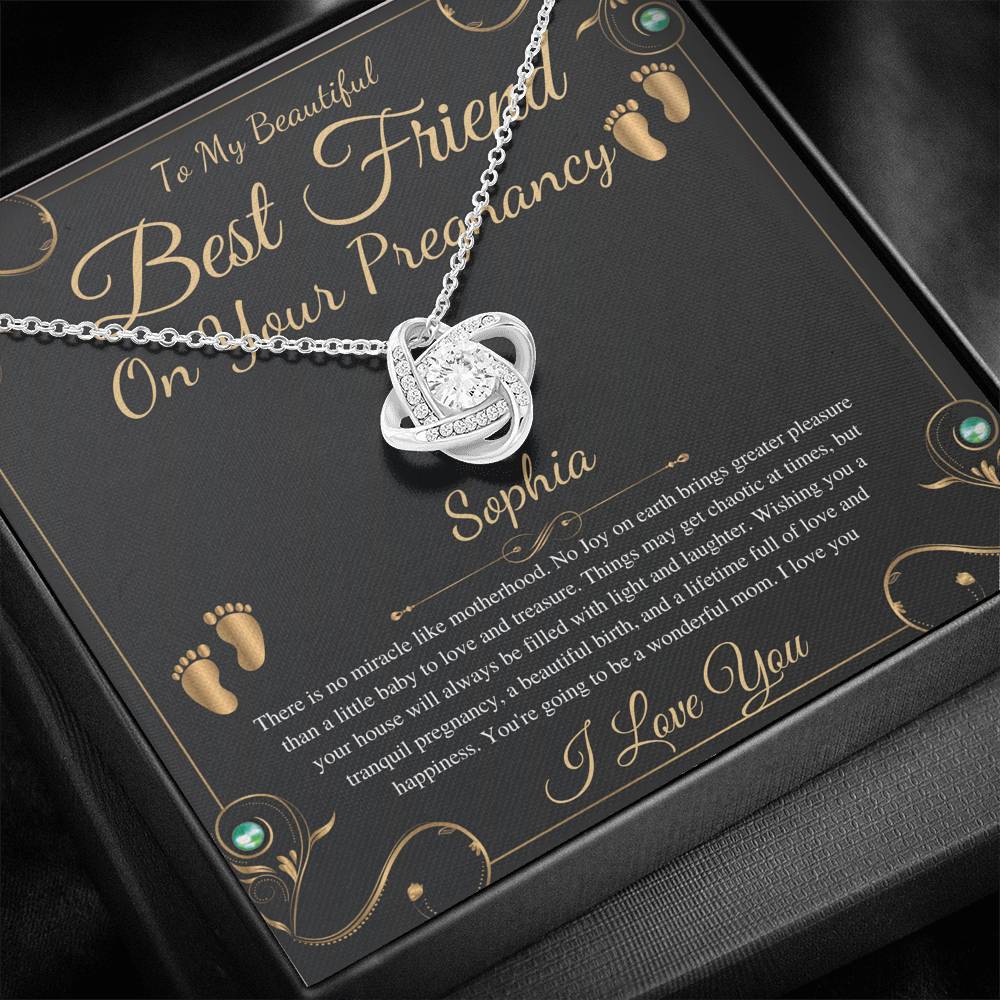 Best Friend Pregnancy Gift For Best Friend Baby Shower Gift For Mom To Be Gift For Expecting Mom Gift Pregnant Friend,Love Knot #0217