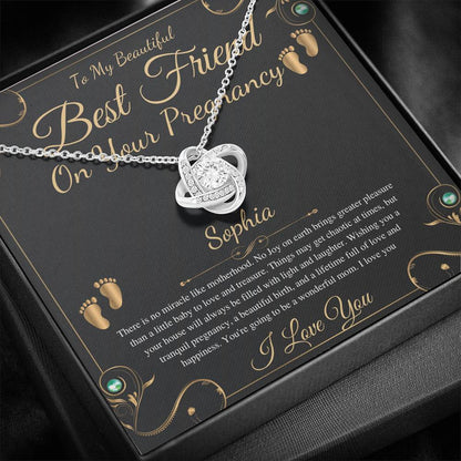 Best Friend Pregnancy Gift For Best Friend Baby Shower Gift For Mom To Be Gift For Expecting Mom Gift Pregnant Friend,Love Knot #0217