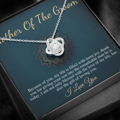 MOTHER Of The GROOM Gift from BRIDE Mother of the Groom Necklace Gift for Mother in law Wedding Gift from Bride Necklace With Card #0130
