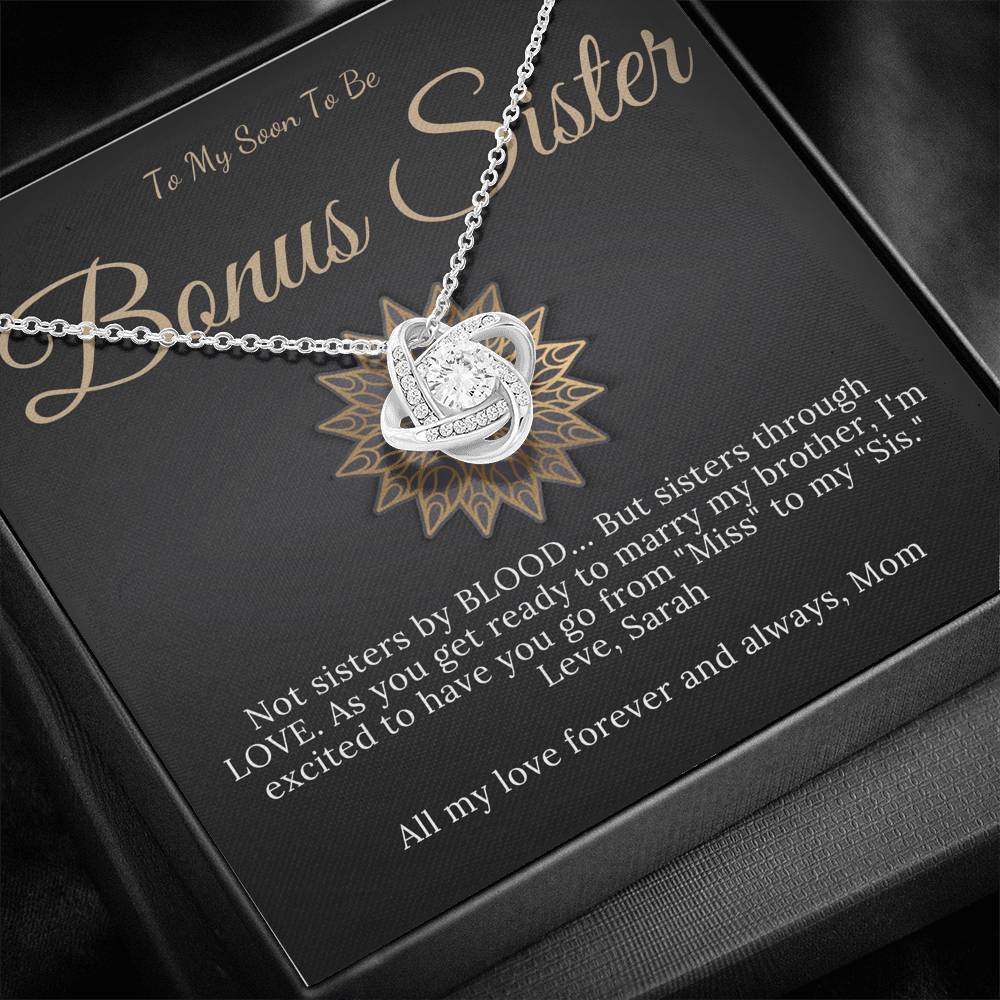 Love Knot, Wedding Gift for Bride from Sister in law Bride Gift from Sister in law Necklace for Bride From Sister Of The Groom #0172