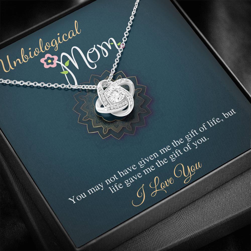 Unbiological Mom Gift, Bonus Mom Gift Bonus Mom Necklace Unbiological Mom Neclace, Mother's Day Gift for Stepmom Foster Mom Birthday #0523