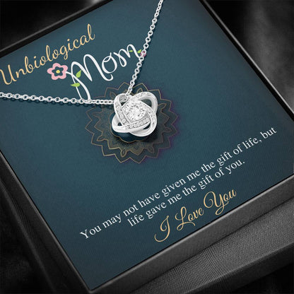 Unbiological Mom Gift, Bonus Mom Gift Bonus Mom Necklace Unbiological Mom Neclace, Mother's Day Gift for Stepmom Foster Mom Birthday #0523
