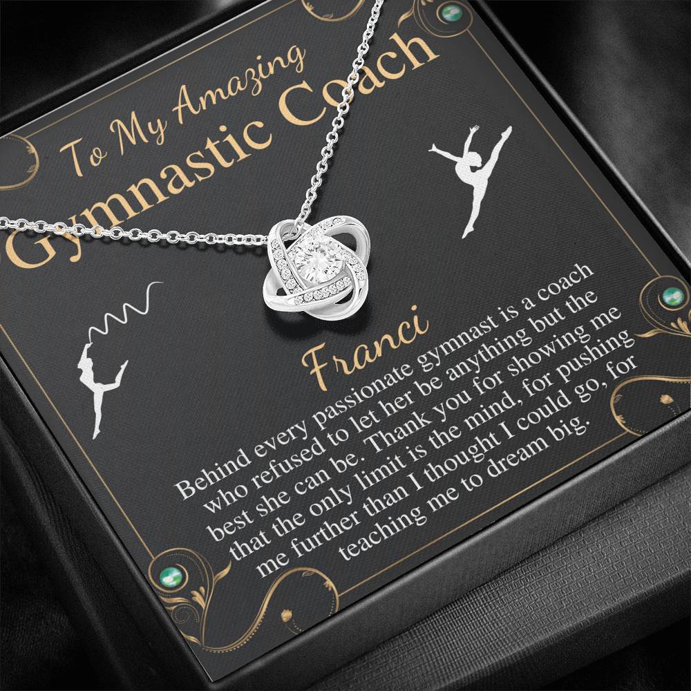 Gymnastics Coach Gift for Women | Leaving Gift for Gymnastics Coach | A Truly Amazing Gymnastics Coach Gift Necklace, Christmas Gift #0752 franci