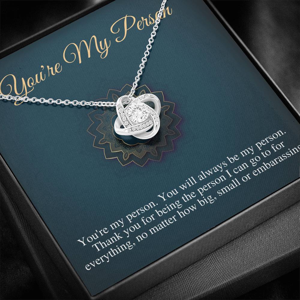 You Are My Person Necklace, Best Friend Gift, You're My Person Gift, Greys Anatomy Quote, Bestie Gift, Birthday Gift, Christmas Gift #0607