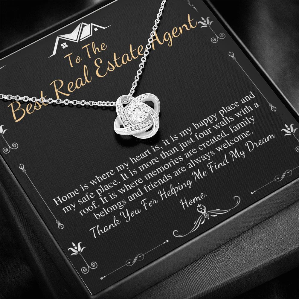 Realtor Gift, Real Estate Agent Gift, Realtor Necklace, Escrow Closing Gift, Realtor Thank You, Jewelry Gift, Christmas gift, Birthday #0699